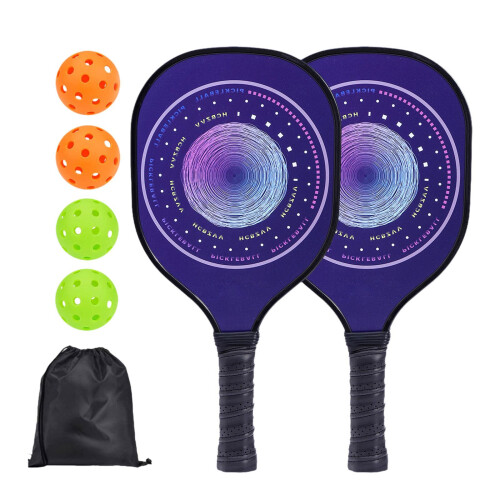 Wood Pickleball Racket Set for Beginner to Advanced Player Training Ho