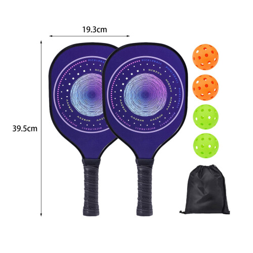 Wood Pickleball Racket Set for Beginner to Advanced Player Training Ho 1