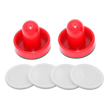 Air Hockey Paddles Accessories 2x Air Hockey Pushers and 4x Air Hockey