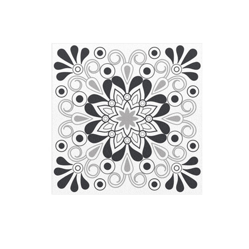 10x Square Vintage Floral Pattern Tile Stickers for Laundry Cupboard K 2