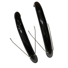 Folding Bike Fenders 20" Lightweight Replacement Sturdy Black Front an