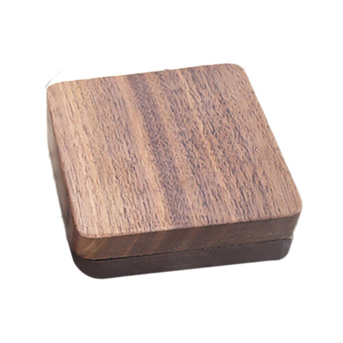 Coin Presentation Display Box Wood Showcase Universal Square Collectio