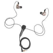 HiFi Wired Headphones with Microphone Noise-Cancelling Dynamic Earphones in Ear Earbuds Bass Headset for Sports(Black)