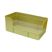 Rabbit Litter Pan Pee Pan Tray Corner Toilet Box for Guinea Pig Ferret