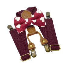 Kids Suspender and Bow Tie Tuxedo Suspender for Boys Girls Children Tr