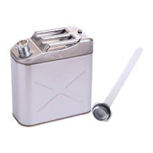 Fuel Can Portable Stainless Steel Petrol Can for Emergency Camping Adv