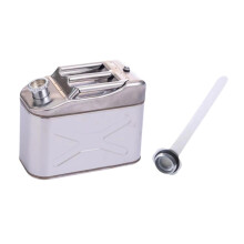 Fuel Can Portable Stainless Steel Petrol Can for Emergency Camping Adv