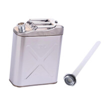 Fuel Can Portable Stainless Steel Petrol Can for Emergency Camping Adv
