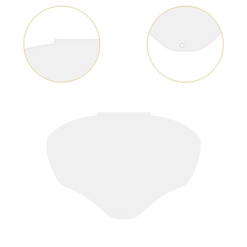 Face Shield Replacement Lens Protective Visor for Gardening Grinding W 2