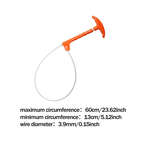 Pig Catcher Pole Compact Wire Rope Portable Catching Tool for Cattle C 1