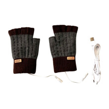 USB Heated Gloves Knitted Winter Warm Gloves for Computer Office Work