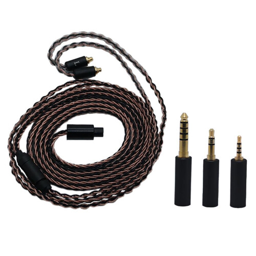 8 Core Earphone Cable 3.9ft Sturdy Easy to Use Replacement for IE200 3