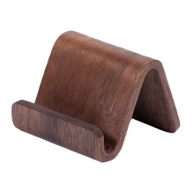 Wood Mobile Phone Holder Stand Compact Phone Bracket for Office Home B