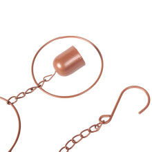 Cadena de Lluvia de Hoja de Acero, Regalo de JardíN para Mamá, Canaletas, Colector de Lluvia para Bajante con Adaptador, Copas de Flores Gruesas D