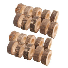 Serviettenring Aus Holz, Weihnachtlicher Serviettenringrahmen, Tischdekoration, Rindenstab-Dekoration, Geeignet für Hochzeits-Hoteltische