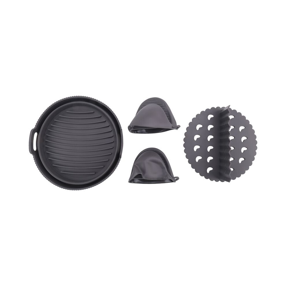 Air Fryer Liner, Divider & Heat Resistant Mitts Reusable Air Fryer Accessories Non-Stick 4713552235788