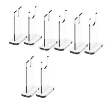 4 Sets MesserstäNder, Acryl-Messerhalter-Sammler, Einzelmesserhalter für die Inneneinrichtung (Durchsichtige Unterseite)