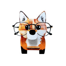 2 PièCes BOIS Puzzle Porte-Lunettes Animal Lunettes de Soleil PréSentoir Bureau à Domicile Bureau Animal Vacances DéCoration Cadeau A