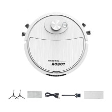 Aspirador de Pó Robô Varredor USB Esfregando 3 em 1 Inteligente Sem Fio Arrastando Limpeza Varrendo ChãO para EscritóRio DoméStico-B