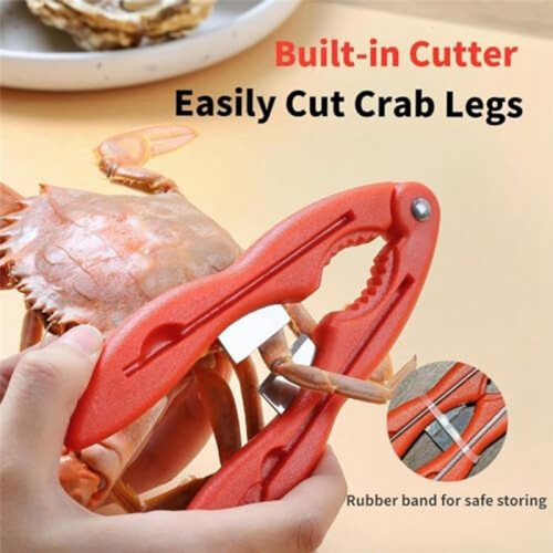 2PCS Crab Crackers and Tool Multifunctional Crab Leg Cracker Efficient Lobster Crackers Sturdy Seafood Crackers and Tool 2