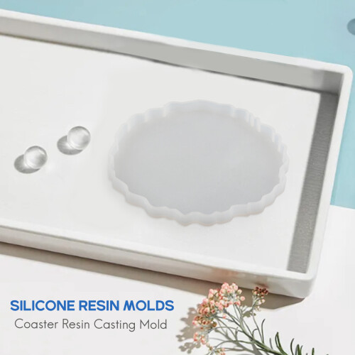 4 Pcs Silicone Agate Coaster Resin Casting Making Mold,Coaster Epoxy Molds  DIY, Home Decoration 1