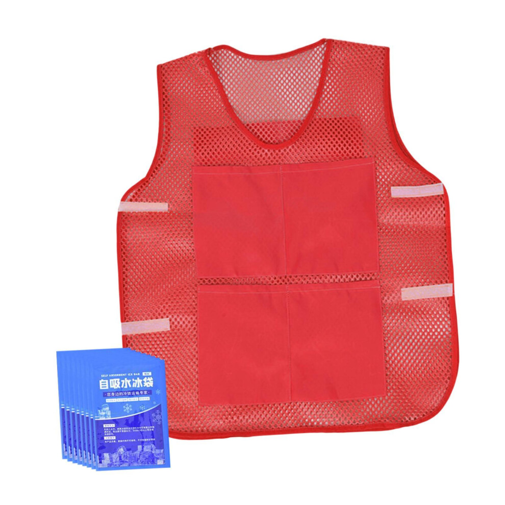 Summer Cooling Vest With 8 Ice Packs For Hot Weather Working Fishing C 6902696554710