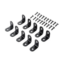 10 Pieces L Bracket Corner Brace Right Angle Bracket for Frame Shelves