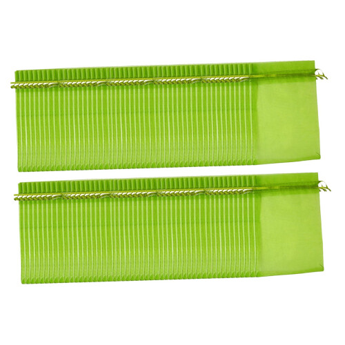 100x Fruit Protection Bags Drawstring Mesh Bags for Plants Orchard Gra