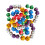 60Pcs D20 Polyhedral Dice Multi Sided Dices for Party Game Role Playin 1