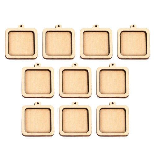 10x Mini Embroidery Hoops Display Frame for Pendant Festivals Decorati
