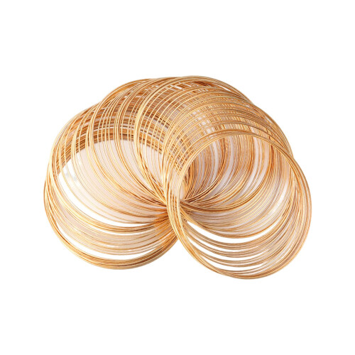Memory Wire for Jewelry Making Beading Wire for Bangle Handmade Gold 1