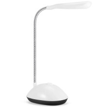 Ljus LED-Bordslampa 360 Graders Roterande öGonskydd BarnstudentläSlampa LED-Bordslampa för Hem, Vit