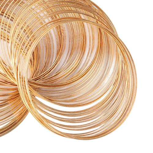 Memory Wire for Jewelry Making Beading Wire for Bangle Handmade Gold 2