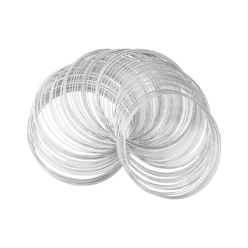 Memory Wire for Jewelry Making Beading Wire for Bangle Handmade Silver 1