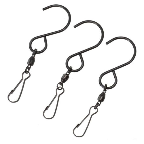 2PCS Versatile Rotating Hooks for Hanging Crystal Twisters and Bird Feeders 2