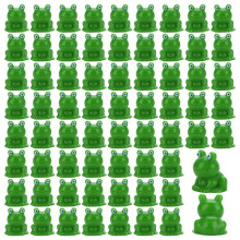 80st Minigroda Trädgårdsinredning Tiny Grön Groda Hartsfigurer Miniatyr Utomhus- och Heminredning