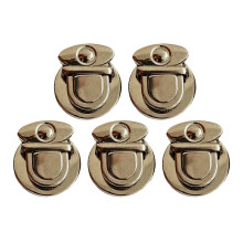 5 Pieces Tuck Lock Clasp Bag Lock for Purse for Wallets Leather Handba
