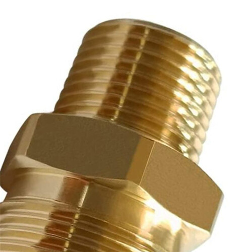2PCS Brass High Pressure Washer Adapter, M22-14mm External Thread X 3/8inch NPT External Thread 1