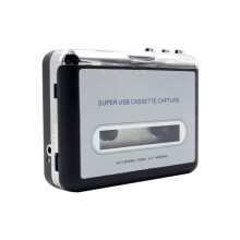 Lecteur de Cassettes Convertisseur de Cassette USB Portable en MP3 Audio Cassette de Musique avec Écouteurs