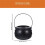 Black Cauldron Kettle Plastic Witch Kettle St Patricks Cauldron Wizard Witch Cauldron Decoration Candy Kettle Bucket 7