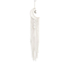 Bohemian Moon Dream Catchers Tassel Macrame Dream Catchers Wedding Wall Hangings Decor Home Room Moon Decor Gifts White