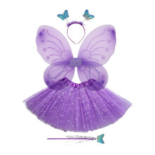 Fairy Costume for Girls Kids Staff Butterfly Costume for Birthday Part
