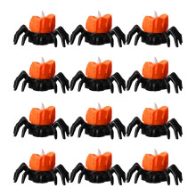 Halloween Spider LED Candle Light Pumpkin Lamp for Halloween Party Home Ornaments Haunted House Horror Props Light