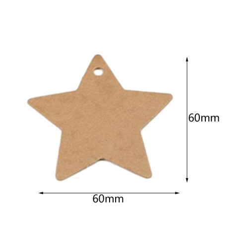 100Pcs Star Shaped Gift Tags Gift Wrapping Tags for Holiday Graduation 1