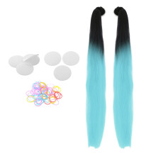 Motorcycle Helmet Pigtails Hair Tails Pony Tails for Motorcycle Bike B