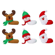 6 St Julvinglas Jultomten-äLg-SnöGubbe DryckesmarköRer för Julfest Vinglas