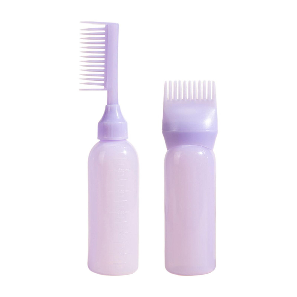 2x Root Comb Applicator Bottle 120ml Hair Dye Applicator Brush for Hai