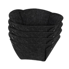 4x Hanging Flower Pot Liners Hanging Basket Linings for Outdoor Yard N