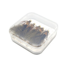 5x Fly Fishing Flies with Weight Bead Wooly Handmade Fly Fishing Gear