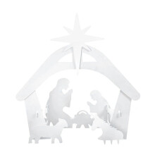 Presepe All'Aperto, Presepe Resistente Alle Intemperie per Decorazioni Natalizie per Esterni, Decorazioni Illuminate per Cortile Esterno